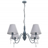 Toolight Toolight, závesná Vintage lampa 4xE14 APP991-4CP, šedá-strieborná, OSW-05555