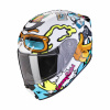 Dětská moto přilba SCORPION EXO-JNR AIR FUN bílo/modrá - Velikost YM