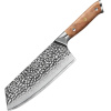IZMAEL Damaškový kuchynský nôž Zayoku Cleaver/Hnedá 19.5 cm
