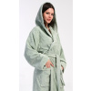 Dámsky dlhý župan s kapucňou Forest Fairy khaki XL