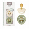 Bibs Colour symetrické cumlíky kaučuk 2 ks Ivory / Sage