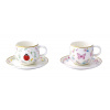 Porcelánová sada šálky a podšálky na espresso 2ks Fancy Garden Lúka 120ml, Easy Life