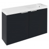 Sapho LATUS X umývadlová skrinka 78,8x50x22cm, antracitový mat LT110-SET07