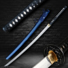 Katana Hanazuke z překládané oceli AISI 1075, tmavě modrá saya + Sleva 200,- Kč s kódem 