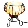 Himalájska soľná lampa guľatá s bielou soľou