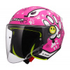 LS2 Helmets LS2 OF622 FUNNY II PAWS PINK