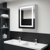 LED koupelnová skříňka se zrcadlem 50 x 13 x 70 cm 285116