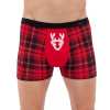 Pánske červené boxerky RED NOSE 007/76, VYBRAŤ VEĽKOSŤ BIELIZNE M
