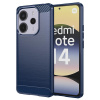 Techsuit Carbon Silicone pre Xiaomi Redmi Note 14 4G Standard modré puzdro