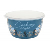 Dóza na potraviny 16cm smalt s plastovou pokrievkou, dekor Cooking delight