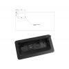 DELSO Zásuvkový modul Multi - 2x 230V, 1x USB-C, 1x USB-A, RJ45, HDMI - Výrez vľavo