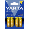 VARTA Batérie LONGLIFE LR06 AA 1,5V, 4ks, 2800mAh