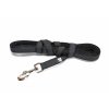 Julius K9 Color & Grey Supergrip Leash With Handle Black - výcvikové vodítko s rukoväťou, čierne, protišmykové - 10m/14mm