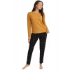 Esotiq & Henderson Dámske pyžamo 40932 Grind žlto-oranžová, XL