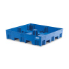 Záchytná vaňa z polyetylénu (PE) na 4 sudy, bez roštu, modrá