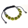 Shamballa náramok Luxus Olivine st370 bižutéria (Shamballa náramok Luxus Olivine st370 bižutéria)