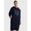 Tommy Hilfiger dámske tmavomodré mikinové šaty WW0WW36072 XS