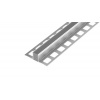 DL7/5 dilatačná lišta s výplňou ACARA, hliník + PU sivá, 6 mm, 2,5 m