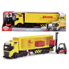 Dickie DHL nákladné auto Volvo FH 16 s vysokozdvižným vozíkom 35 cm