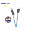 SUPRA USB 2.0 EXCALIBUR A-B 4,0 m (Silver Edition - High-End prémiový vysokorýchlostný USB kábel so zlepšeným prenosom dát a energie)