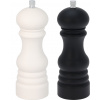Soľnička a korenička 17,5 cm, čierna/biela