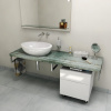 Sapho AVICE doska pod umývadlo 130x50cm, hrúbka 5cm, Aquamarine AV136