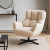 Otočné kreslo REAL, krémové
