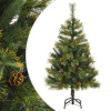 Umelý výklopný vianočný stromček so šiškami 120 cm-ForU-357700