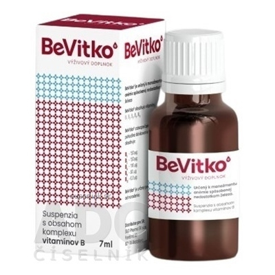 BeVitko suspenzia s obsahom komplexu vitamínov B 1x7 ml, 5905718013449