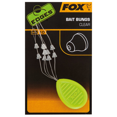 Fox Zarážky EDGES Bait Bungs Clear