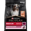 Pro Plan granuly Medium Adult Sensitive skin losos 14kg