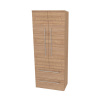 Mereo Bino, kúpeľňová skrinka vysoká 163 cm, dvojitá, Multidecor, Light Select Walnut CN699LSW1