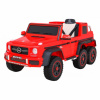 Elektrické auto Mercedes G63 AMG, 6 kolies, 3 farby Červená