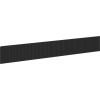 Mexen Rivel predná časť ryhovaná pre telo skrinky do kúpeľne 160 x 20 cm, čierny mat - 91A20-1600-235-1-71