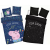 Obliečky do postieľky 100x135 PEPPA PIG George - svietiace