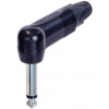 Neutrik NP2RX-BAG jack konektor 6.35 mm zástrčka, zahnutá Pólů: 2 mono černá 1 ks