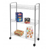 Regál drôt 3 koše 59x26x78cm kolieska BIG STORE 3