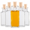 5x sklenené fľaštičky na olej, džús, shoty - darček, malá fľaša Quadra 100 ml