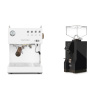 Ascaso Steel DUO PID, White&Wood + Eureka Mignon Turbo, BL black