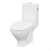 Cersanit Moduo - WC kombi s doskou SoftClose, zadný odpad, bočné napúšťanie, CleanOn, biela K116-024