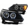 LAMPY PRE BMW E60/E61 03-07 ANGEL EYES BLACK LED