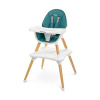 CARETERO Jedálenská stolička TUVA dark green 62x62x102 zelená