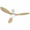Homania Stropný ventilátor so svetlom FARELEK Ø 137 cm 100 W Biela