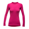 Dámske termoprádlo Devold Duo Active Woman Shirt - Cerise - S