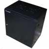 XtendLan 9U/600x450, na stenu, jednodielny, plné dvere, úprava proti vykradnutiu (WS-9U-64-FS-BLACK)