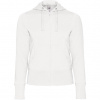 Dámska mikina B&C Hooded Full Zip - biela, XXL
