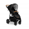 Lionelo Lionelo - Športový kočík NATT Čierny Onyx LN0259 + záruka 3 roky zadarmo