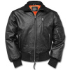 Pilotní kožená bunda BW Aviator, Mil-Tec, Černá, 58