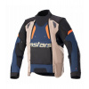 Bunda HALO DRYSTAR, ALPINESTARS (tmavo modrá/khaki/oranžová/čierna) 2023