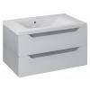 Sapho WAVE umývadlová skrinka 79,7x45x47,8cm, biela/dub strieborný (WA082) SPH WA080-3011